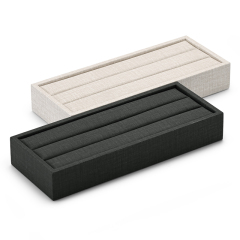 FANXI Custom Jewelry Display Props Classic PU Leather For Ring Earring Display Tray