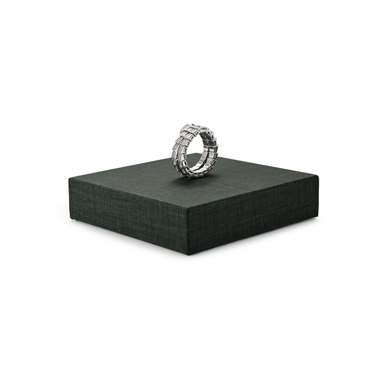FANXI China Wholesale Custom Green PU leather Square Jewelry Trays Earrings Ring Bangle Necklace Display Jewelry Display Stands