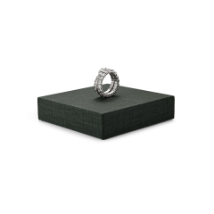 FANXI China Wholesale Custom Green PU leather Square Jewelry Trays Earrings Ring Bangle Necklace Display Jewelry Display Stands