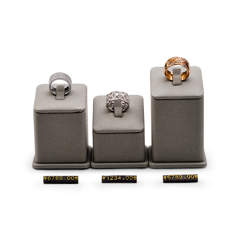 FANXI High End Self-design Custom Jewelry Display Made By Leather Jewellery Used For Ring Earring Pendant
