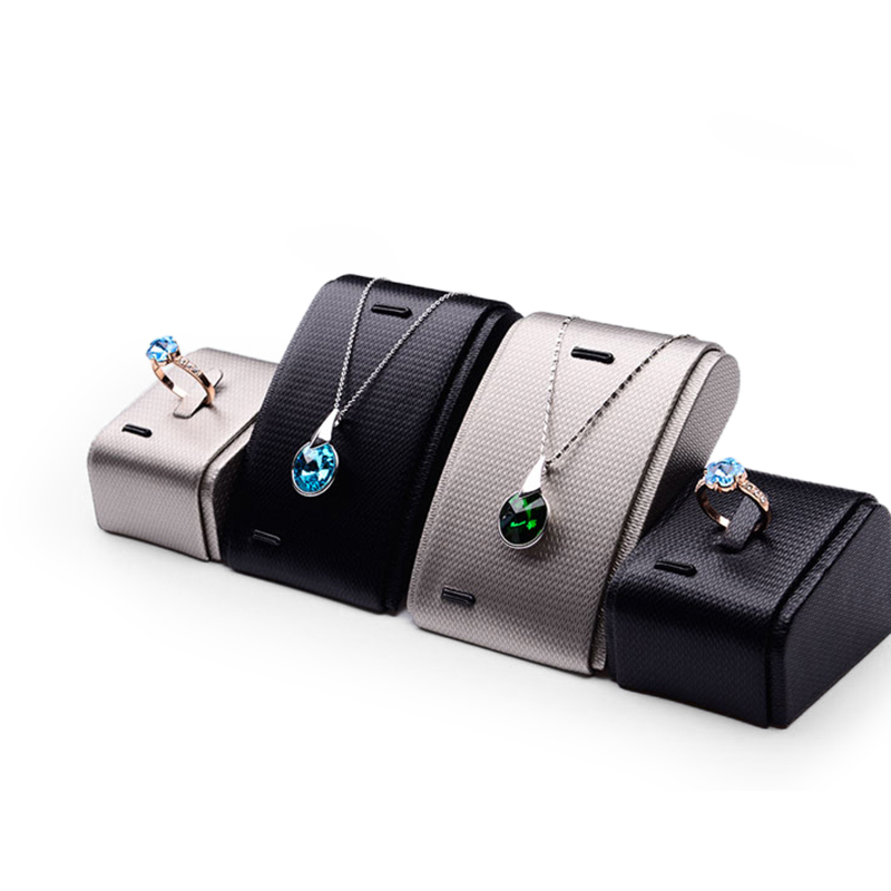 Fanxi China Custom Fashion MDF PU Leather Ring Pendant Holders Jewelry Display Stand for Jewellry Store