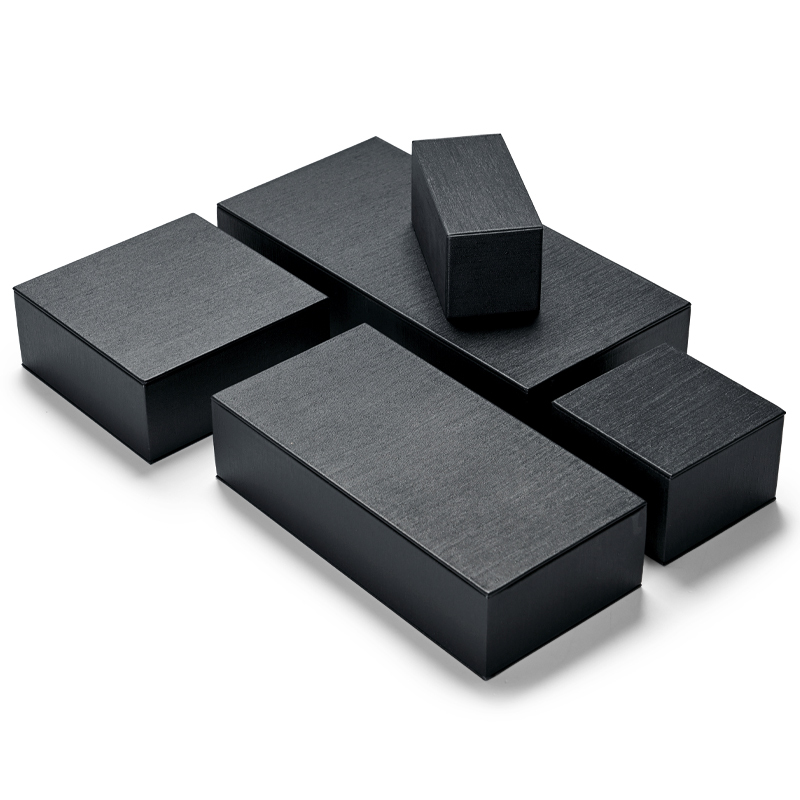 Fanxi New Arrival Jewelry Stand Pu Leather Luxury Ring Earring Necklace Jewellery Display Cabinet Cube Plate Showcase Set