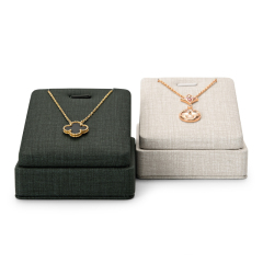 FANXI High Quality PU Leather Jewelry Display Stand Set Pendant Exhibitor Shop Organizer Necklace Display Shelf