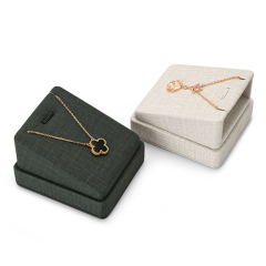 FANXI High Quality PU Leather Jewelry Display Stand Set Pendant Exhibitor Shop Organizer Necklace Display Shelf