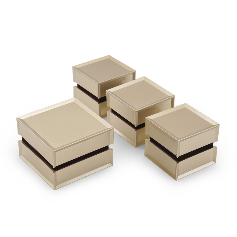 FANXI Luxury Gold Jewellery Boxes For Ring Bangle Bracelet Watch Necklace Packaging Custom Logo Spray Paint Jewelry Box