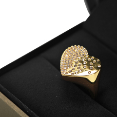 Fanxi China 2021 Wholesale Luxury Golden Leatherette Jewelry Boxes Packaging Leather Plastic Jewellery Box With Special Design