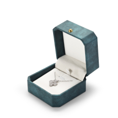 Fanxi High Quality Pu Leather Cream White Jewelry Boxes Packaging Plastic Jewellery Box With Button