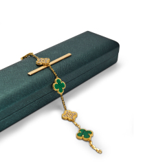 Fanxi New Arrival Green Pu Leather Jewelry Boxes For Ring Earrings Bracelet Necklace Jewelry Gift Box Packaging Set