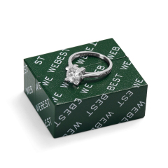 Fanxi Newest Luxury Jewelry Box Leather Paper Microfiber Insert Special Design Jewellery Ring Gift Boxes