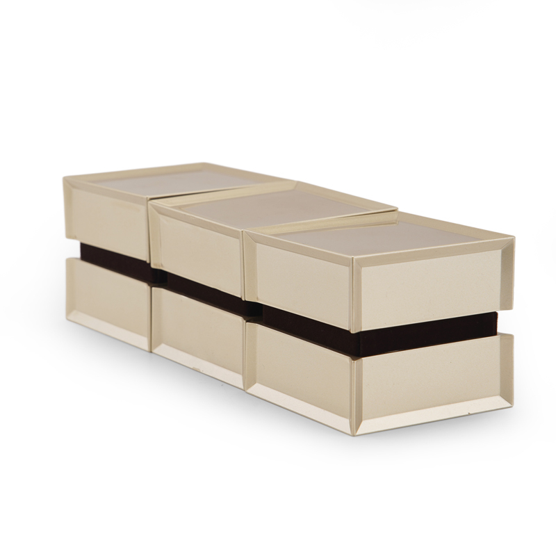 FANXI Luxury Gold Jewellery Boxes For Ring Bangle Bracelet Watch Necklace Packaging Custom Logo Spray Paint Jewelry Box