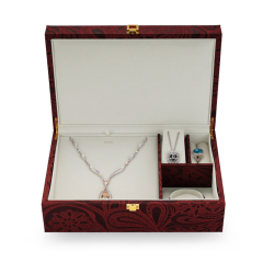 New Arrival Chinese Style Customize Color And Insert Jewelry Case For Necklace Pendant Ring