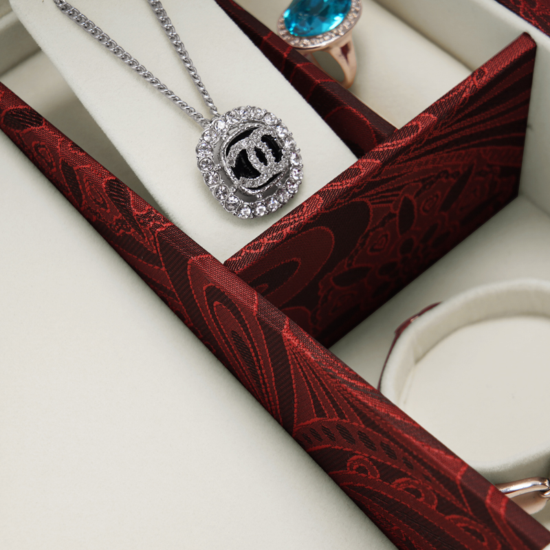New Arrival Chinese Style Customize Color And Insert Jewelry Case For Necklace Pendant Ring