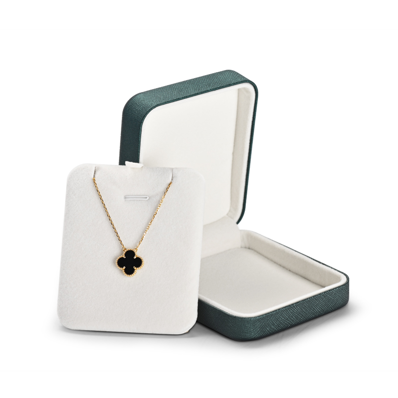 Fanxi New Arrival Green Pu Leather Jewelry Boxes For Ring Earrings Bracelet Necklace Jewelry Gift Box Packaging Set