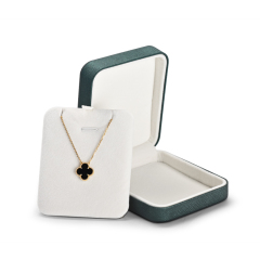 Fanxi New Arrival Green Pu Leather Jewelry Boxes For Ring Earrings Bracelet Necklace Jewelry Gift Box Packaging Set