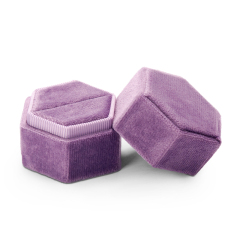 Fanxi Hot Sale Purple Octagonal Custom Jewelry Packaging Box For Ring Jewelry Gift Package Box With Customized Logo