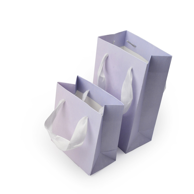 Fanxi New Arrival Custom Jewelry Box and Paper Bag Light Purple Jewellry Package Box for Pendant