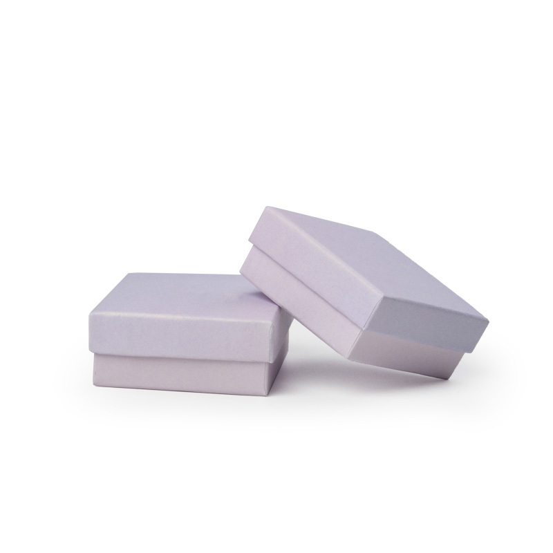 Fanxi New Arrival Custom Jewelry Box and Paper Bag Light Purple Jewellry Package Box for Pendant