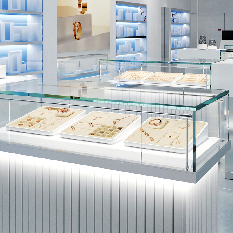 2023 Fanxi New Custom Jewelry Display Set For Bracelet Necklace Ring Exhibitor Organizer Holder Leather Jewelry Display