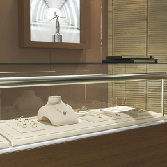 FANXI New Model Jewelry Display Sets With White PU Leather For Ring Earring Window Display Sets