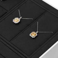 FANXI Jewelry Display Tray For Bracelet Necklace Ring Exhibitor Organizer Custom Microfiber Jewelry Display