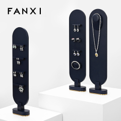 FANXI New arrival design earring necklace jewelry display rack magnetic jewellery stand display set for jewelry store