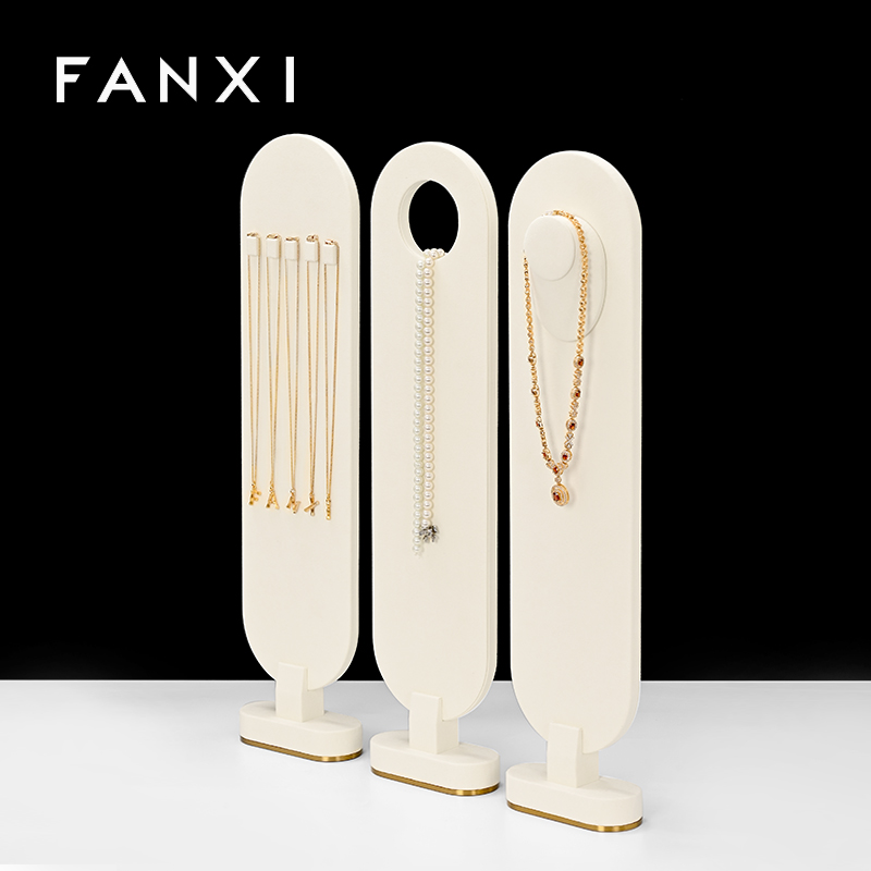 FANXI Elegant design Jewelry display stands for store luxury jewelry store showcase exhibitor display set for ring necklace