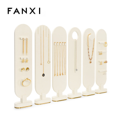 FANXI Elegant design Jewelry display stands for store luxury jewelry store showcase exhibitor display set for ring necklace