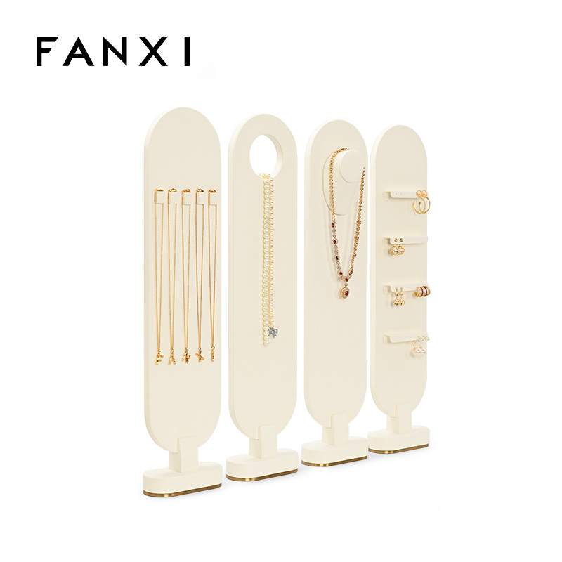 FANXI Elegant design Jewelry display stands for store luxury jewelry store showcase exhibitor display set for ring necklace