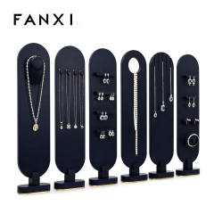 FANXI New arrival design earring necklace jewelry display rack magnetic jewellery stand display set for jewelry store