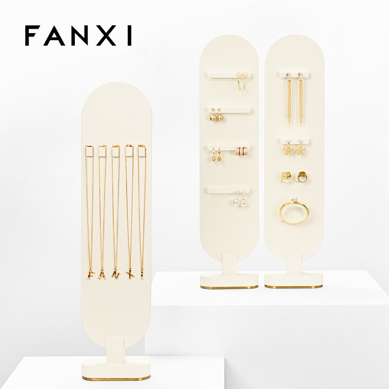 FANXI Elegant design Jewelry display stands for store luxury jewelry store showcase exhibitor display set for ring necklace
