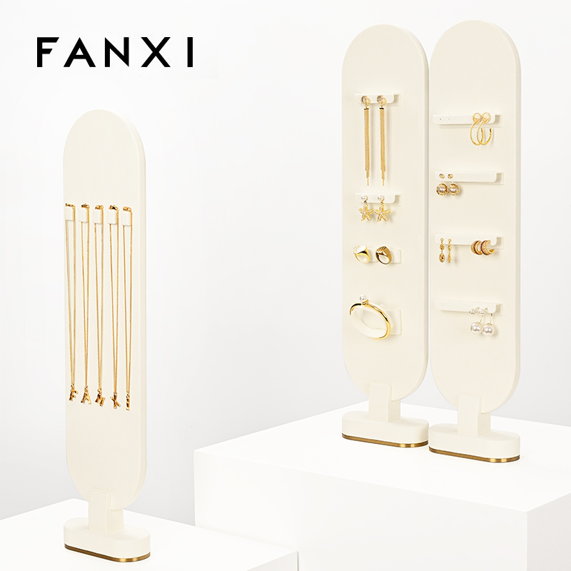 FANXI Elegant design Jewelry display stands for store luxury jewelry store showcase exhibitor display set for ring necklace
