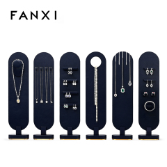 FANXI New arrival design earring necklace jewelry display rack magnetic jewellery stand display set for jewelry store