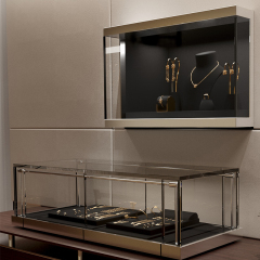 2023 New Arrival Designer Style Jewelry Display Set High Quality Black Microfiber Jewelry Holder