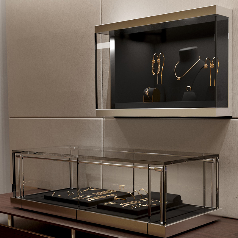 2023 New Arrival Designer Style Jewelry Display Set High Quality Black Microfiber Jewelry Holder