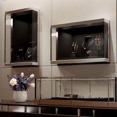 2023 New Arrival Designer Style Jewelry Display Set High Quality Black Microfiber Jewelry Holder