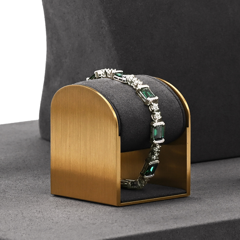 Fanxi Fashional Grey Jewelry Stand Set High Quality Microfiber Jewelry Holder with Custom Logo For Showcase