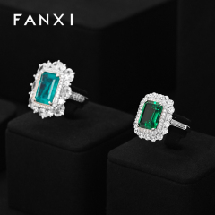 FANXI Jewelry Display Rack For Bracelet Earrings Ring Brooch Exhibitor Organizer Custom Microfiber Metal Jewelry Display