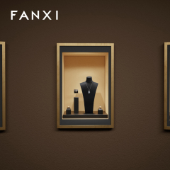 FANXI Brand New Product Present Bijoux Professionnal Jewelry Display Set Jewelery Microfiber and Metal Display Set
