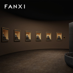FANXI Brand New Product Present Bijoux Professionnal Jewelry Display Set Jewelery Microfiber and Metal Display Set