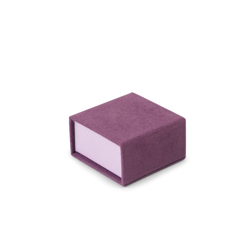 Fanxi Exquisite Purple Velvet Cardboard Jewelry box Jewelry Display Box Jewelry Storage box
