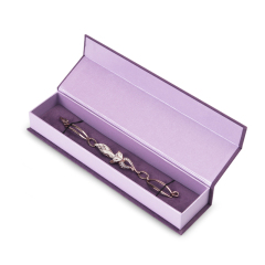 Fanxi Exquisite Purple Velvet Cardboard Jewelry box Jewelry Display Box Jewelry Storage box