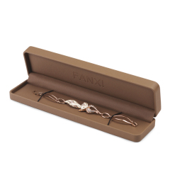 Fanxi Brown Jewelry Flannel Packaging Sets Big Gift Pearl Choker Storage Boxes Large Size Gift Boxes for Jewelry