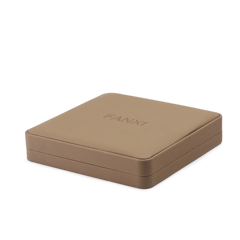 Fanxi Brown Jewelry Flannel Packaging Sets Big Gift Pearl Choker Storage Boxes Large Size Gift Boxes for Jewelry