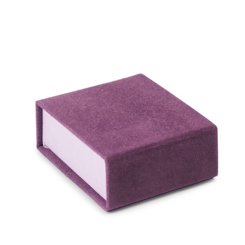 Fanxi Exquisite Purple Velvet Cardboard Jewelry box Jewelry Display Box Jewelry Storage box