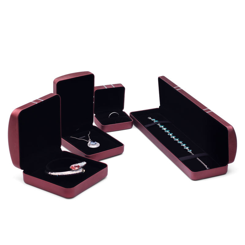 Fanxi Wholesale Manufacturer Elegant Custom Logo Proposal Quality Pu Leather Jewellery Box