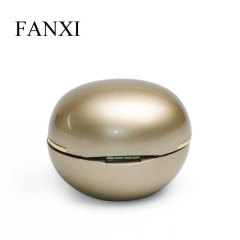 FANXI Wholesale Luxury Champagne Rubber Paint Jewelry Boxes Packaging Plastic Jewellery Light Box with Special Design