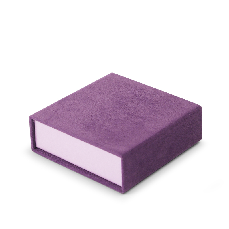 Fanxi Exquisite Purple Velvet Cardboard Jewelry box Jewelry Display Box Jewelry Storage box