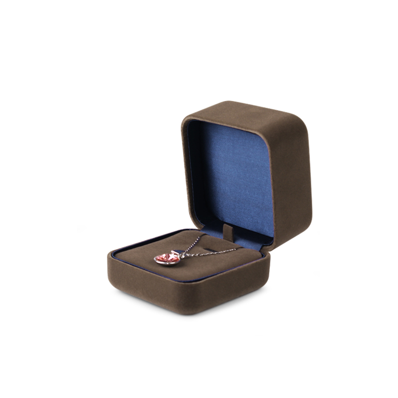 Fanxi Customized Velvet Luxury Round Jewelry Flat Bracelet Gift Box With Free Logo
