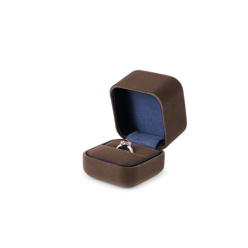 Fanxi Customized Velvet Luxury Round Jewelry Flat Bracelet Gift Box With Free Logo