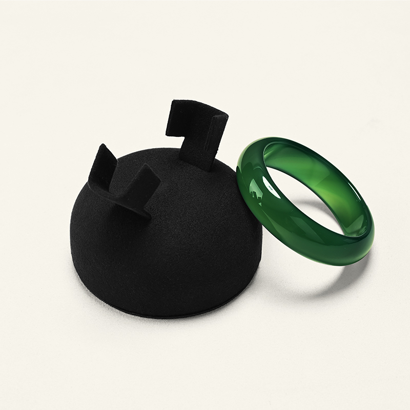 J018 Jewelry Display Stand Black Microfiber Earring Ring Bracelet Necklace Display Stand